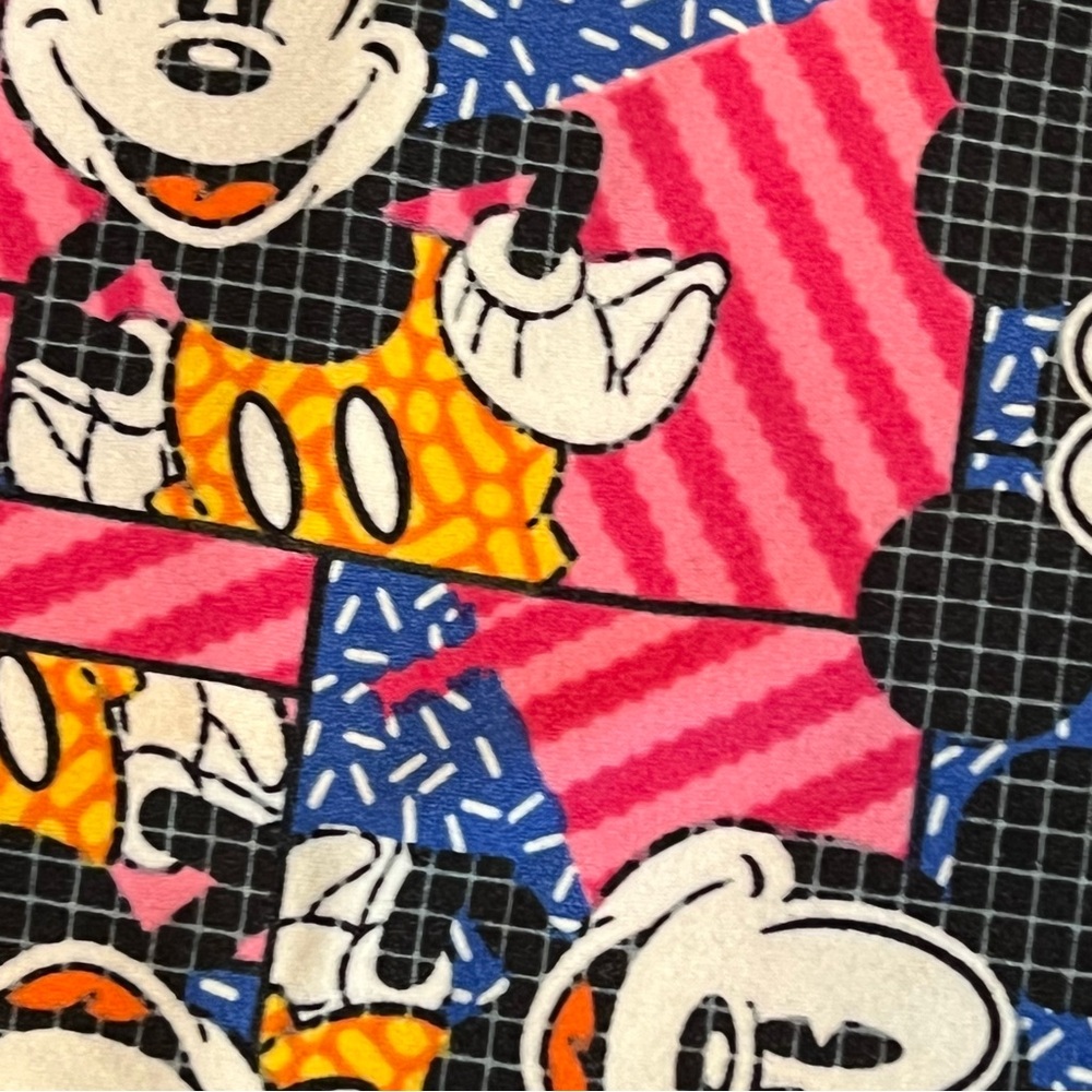 LuLaRoe Disney OS Leggings Bundle Mickey Mouse Pink 2 Pair One Size - Picture 3 of 8